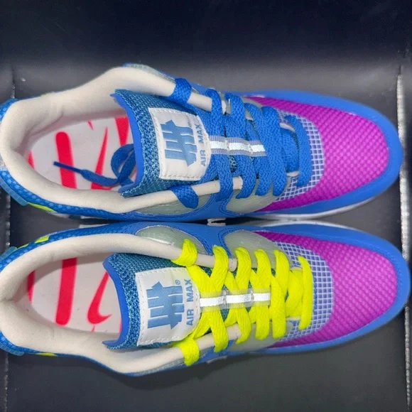 Size 5.5 - Undefeated x Nike Air Max 90 Pacific Blue, CQ2289-400, Clean, No Box - Picture 6 of 10